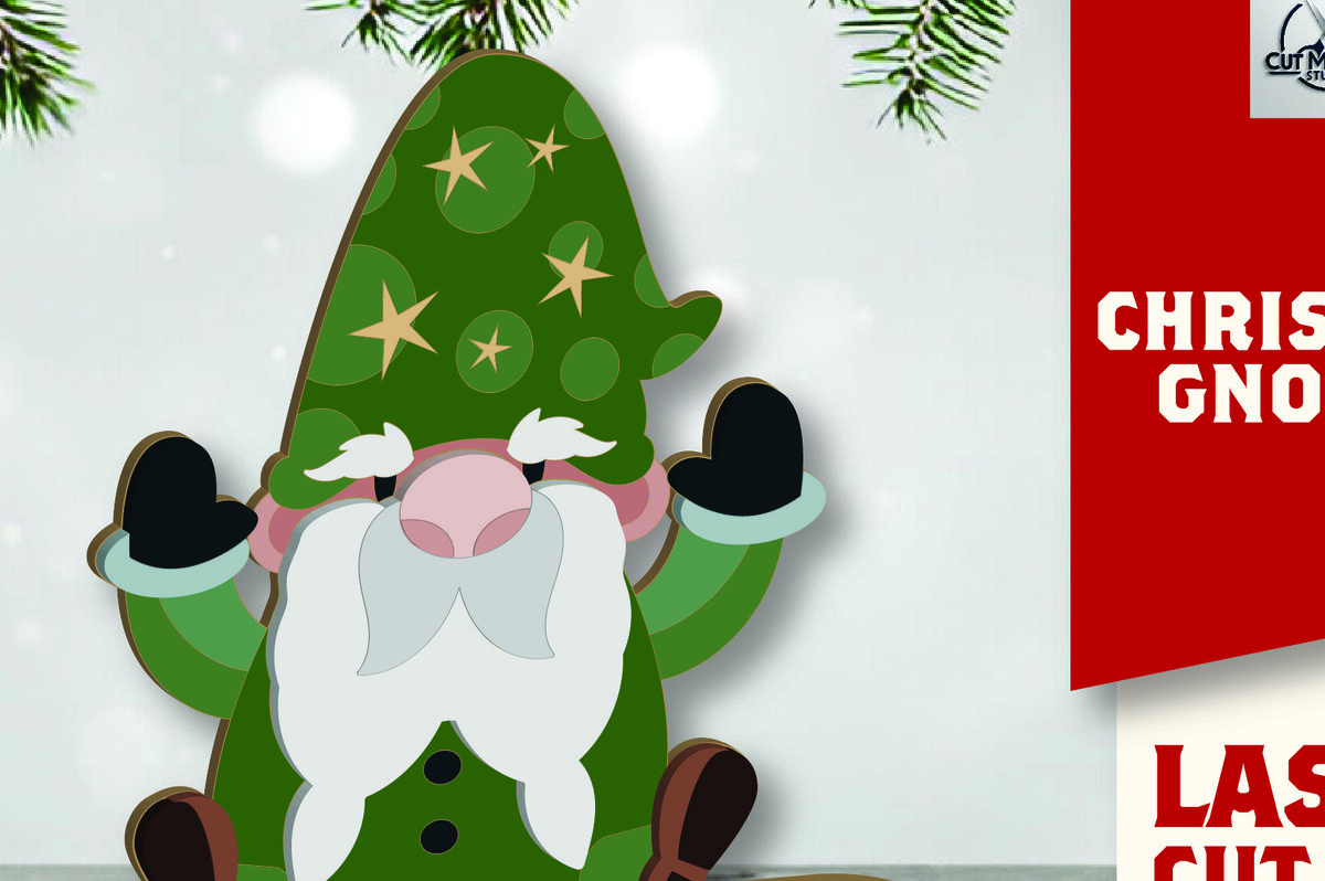 Intra απο ξύλο plywood 3mm-4mm πάχος Christmas Gnomes Δίασταση 15x15 cm INTRAFABR-109699974