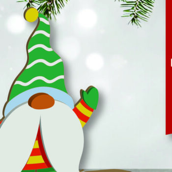 Intra απο ξύλο plywood 3mm-4mm πάχος Christmas Gnomes Δίασταση 15x15 cm INTRAFABR-109700032 - Image 1