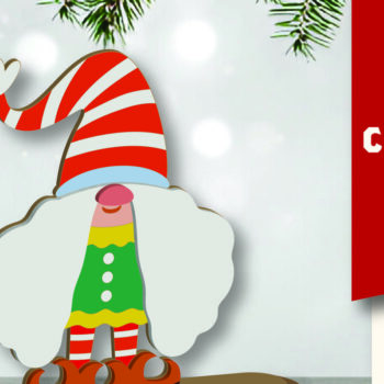 Intra απο ξύλο plywood 3mm-4mm πάχος Christmas Gnomes Δίασταση 15x15 cm INTRAFABR-109625161 - Image 1