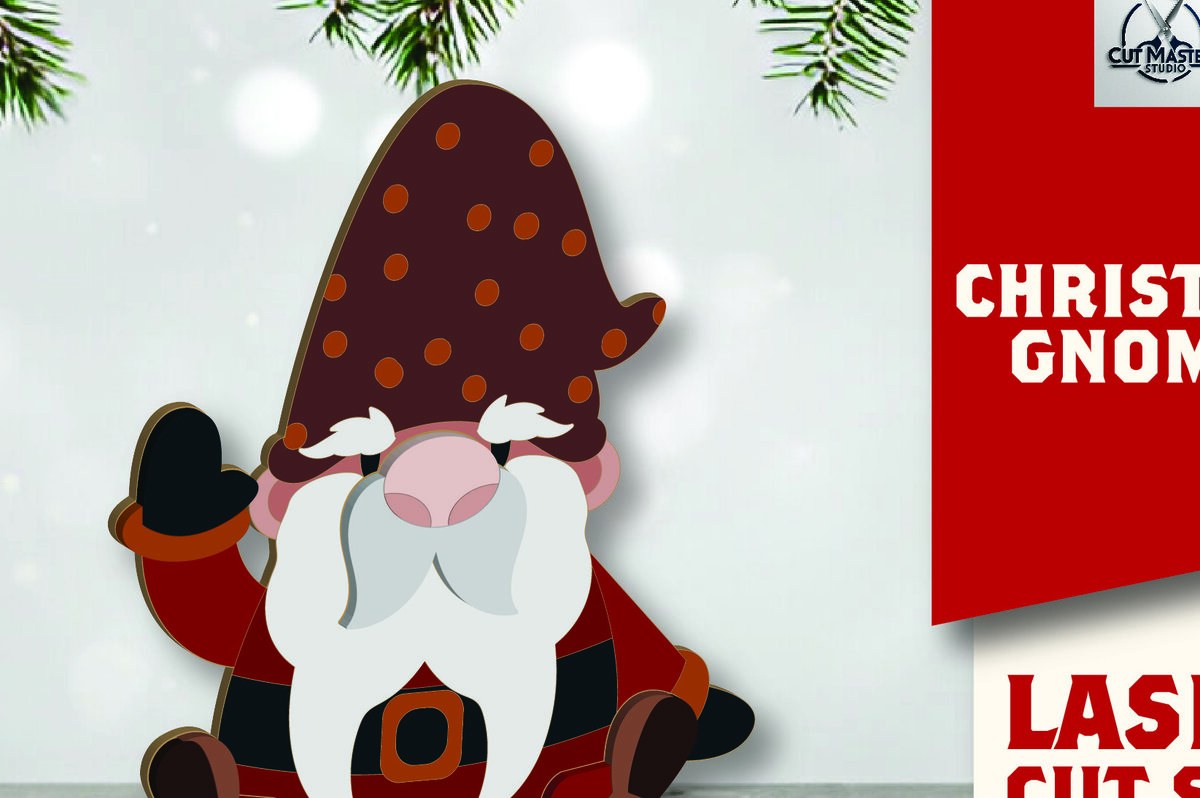 Intra απο ξύλο plywood 3mm-4mm πάχος Christmas Gnomes Δίασταση 15x15 cm INTRAFABR-109625193