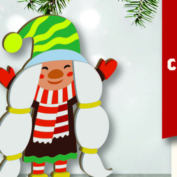 Intra απο ξύλο plywood 3mm-4mm πάχος Christmas Gnomes Δίασταση 15x15 cm INTRAFABR-109625308 - Image 1