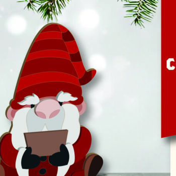 Intra απο ξύλο plywood 3mm-4mm πάχος Christmas Gnomes Δίασταση 15x15 cm INTRAFABR-109625326 - Image 1