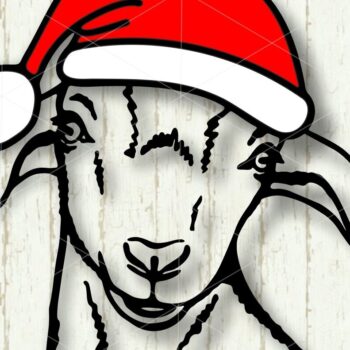 Intra απο ξύλο plywood 3mm-4mm πάχος Χριστουγεννιάτικο Πορτρέτο Κατσίκας Ζώα φάρμας Δίασταση 10x20 cm INTRAFABR-111136574 - Image 1