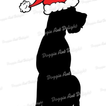 Intra απο ξύλο plywood 3mm-4mm πάχος Χριστουγεννιάτικο αποκοπής Great Dane Dog Δίασταση 15x15 cm INTRAFABR-83139636 - Image 2