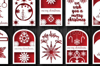 Intra απο ξύλο plywood 3mm-4mm πάχος 765 με ευχετήρια κάρτα Χριστουγέννων Δίασταση 15x15 cm INTRAFABR-48008495