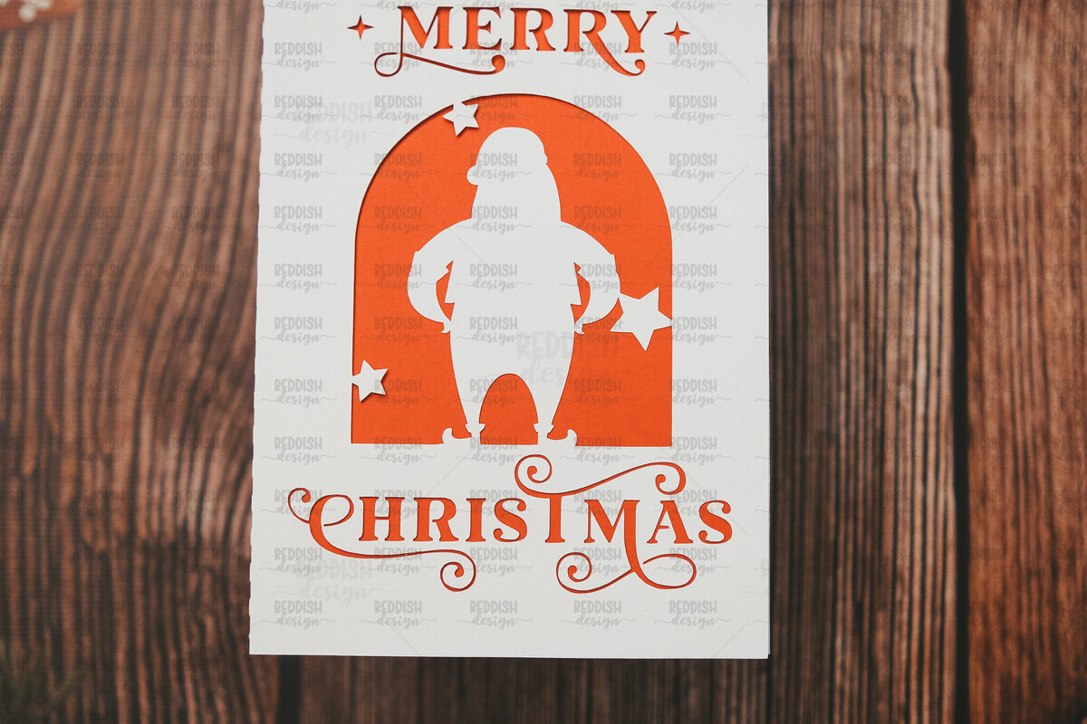 Intra απο ξύλο plywood 3mm-4mm πάχος Πρότυπο ευχετήριας κάρτας Χριστουγέννων Δίασταση 15x15 cm INTRAFABR-107962061