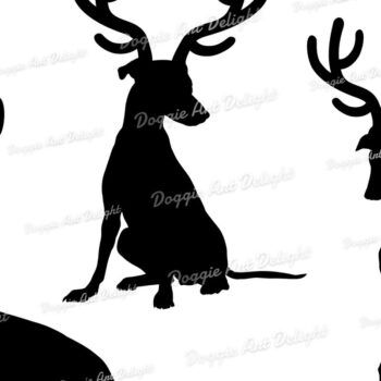 Intra απο ξύλο plywood 3mm-4mm πάχος Χριστουγεννιάτικο Greyhound Dog Δίασταση 15x15 cm INTRAFABR-85247910 - Image 3