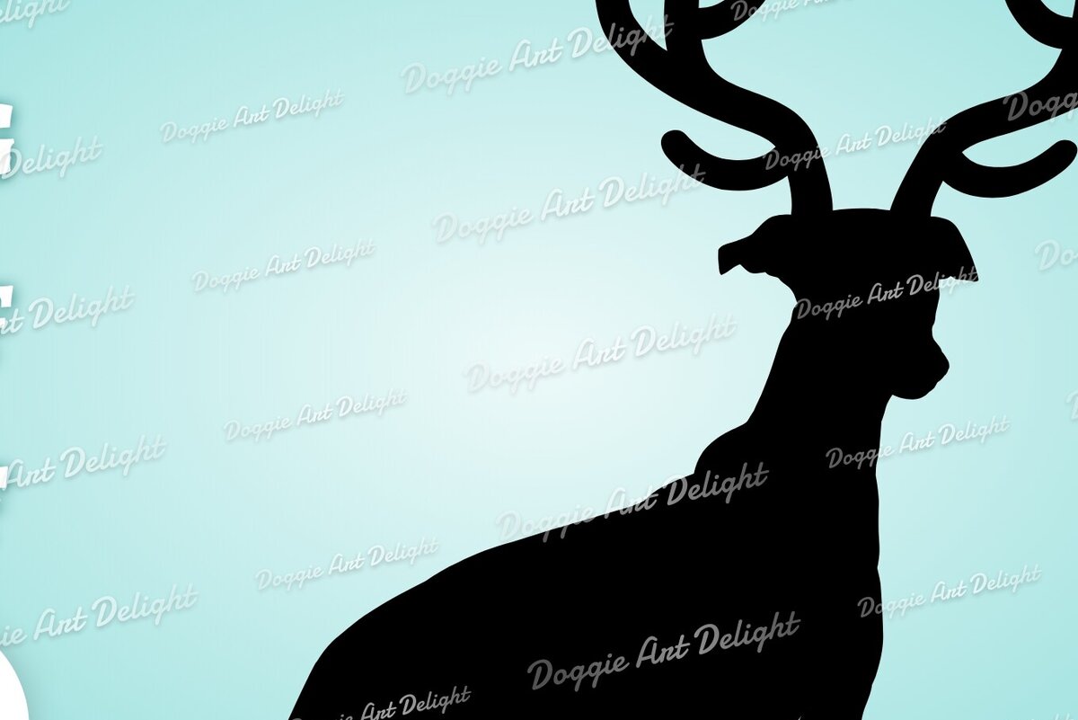 Intra απο ξύλο plywood 3mm-4mm πάχος Christmas Greyhound Dog Τάρανδος Δίασταση 15x15 cm INTRAFABR-82918260