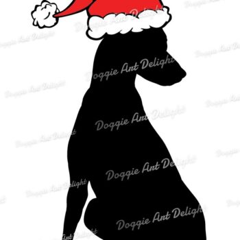 Intra απο ξύλο plywood 3mm-4mm πάχος Christmas Greyhound Puppy Dog Δίασταση 15x15 cm INTRAFABR-83139906 - Image 2