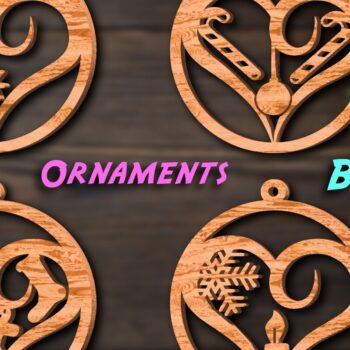 Intra απο ξύλο plywood 3mm-4mm πάχος Χριστουγεννιάτικων στολιδιών καρδιών #3 Δίασταση 8x8 cm INTRAFABR-42187236 - Image 1