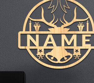 Intra απο ξύλο plywood 3mm-4mm πάχος Χριστουγεννιάτικη διακόσμηση σπιτιού Ονομασία Πινακίδα Δίασταση 15x15 cm INTRAFABR-72647837