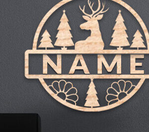 Intra απο ξύλο plywood 3mm-4mm πάχος Χριστουγεννιάτικη διακόσμηση σπιτιού Ονομασία Πινακίδα Δίασταση 15x15 cm INTRAFABR-72647849