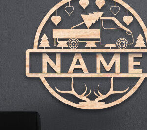 Intra απο ξύλο plywood 3mm-4mm πάχος Χριστουγεννιάτικη διακόσμηση σπιτιού Ονομασία Πινακίδα Δίασταση 15x15 cm INTRAFABR-72647858