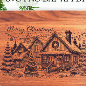 Intra απο ξύλο plywood 3mm-4mm πάχος Χριστουγεννιάτικο Σπίτι Χαρακτική Δίασταση 15x15 cm INTRAFABR-111429423