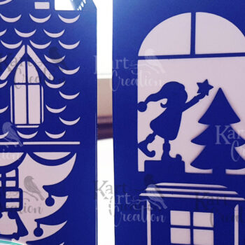 Intra απο ξύλο plywood 3mm-4mm πάχος Christmas Houses Village Δίασταση 9x9 cm INTRAFABR-47967211 - Image 3