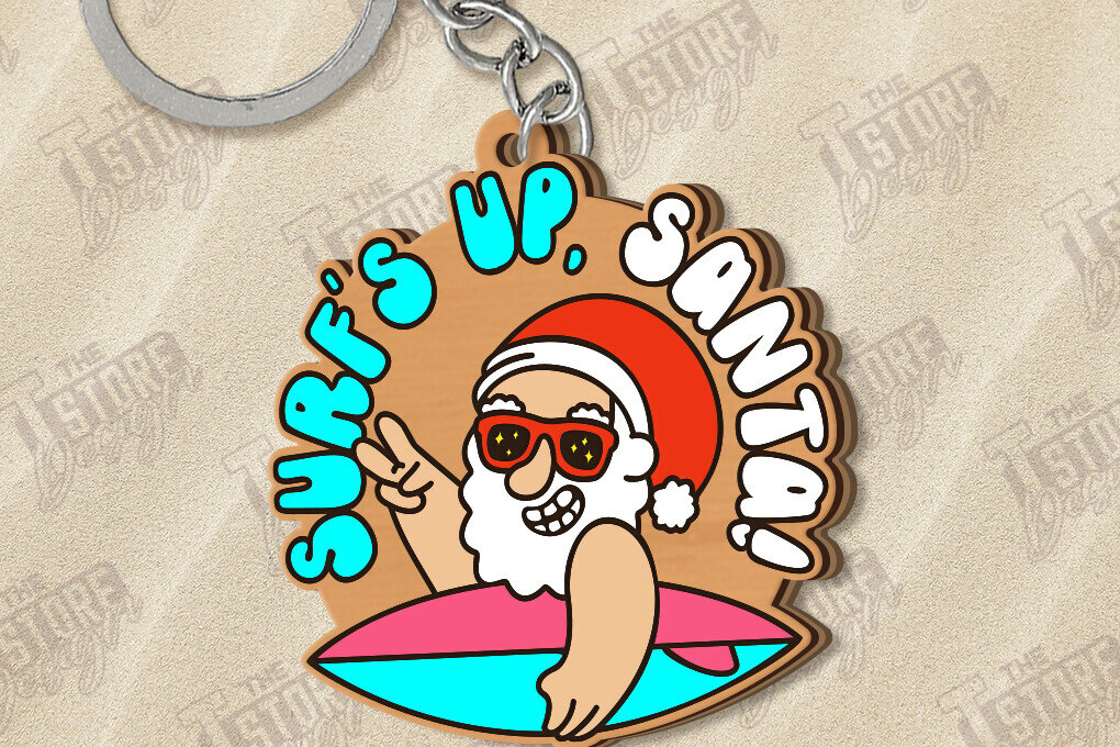 Intra απο ξύλο plywood 3mm-4mm πάχος με μπρελόκ Χριστούγεννα τον Ιούλιο Δίασταση 6x6 cm INTRAFABR-122601513