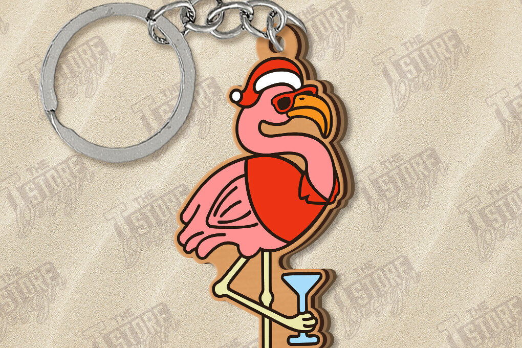 Intra απο ξύλο plywood 3mm-4mm πάχος με μπρελόκ Χριστούγεννα τον Ιούλιο Δίασταση 6x6 cm INTRAFABR-122601517