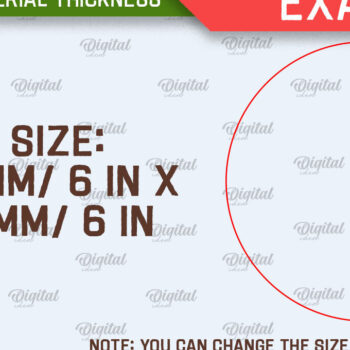 Intra απο ξύλο plywood 3mm-4mm πάχος Χριστούγεννα τον Ιούλιο Στρογγυλό σημάδι κοπής με λέιζερ Δίασταση 15x15 cm INTRAFABR-98896740 - Image 2