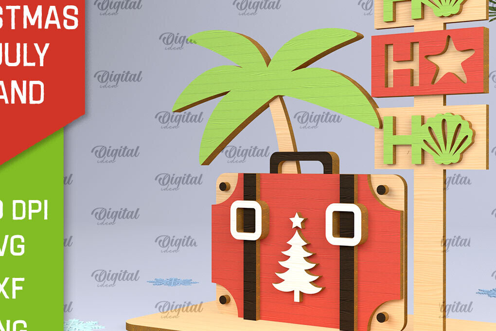 Intra απο ξύλο plywood 3mm-4mm πάχος Χριστούγεννα τον Ιούλιο Stand Decor  Δίασταση 15x15 cm INTRAFABR-98976588