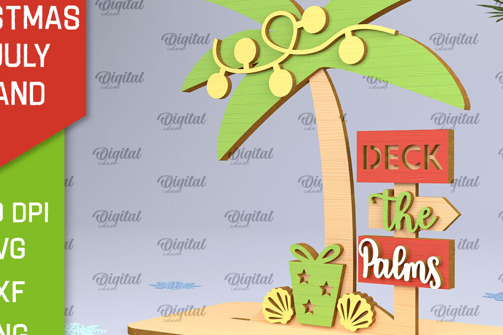 Intra απο ξύλο plywood 3mm-4mm πάχος Χριστούγεννα τον Ιούλιο Stand Decor  Δίασταση 15x15 cm INTRAFABR-98976523