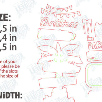 Intra απο ξύλο plywood 3mm-4mm πάχος Christmas in July Stands Δίασταση 15x15 cm INTRAFABR-122713911 - Image 2