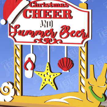 Intra απο ξύλο plywood 3mm-4mm πάχος Christmas in July Stands Δίασταση 15x15 cm INTRAFABR-122713911 - Image 7