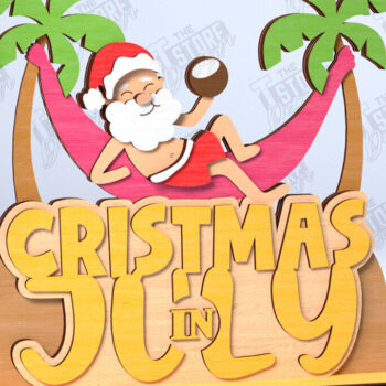 Intra απο ξύλο plywood 3mm-4mm πάχος Christmas in July Stands Δίασταση 15x15 cm INTRAFABR-122091593 - Image 4