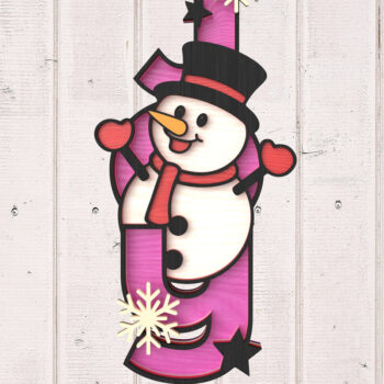 Intra απο ξύλο plywood 3mm-4mm πάχος Χριστουγεννιάτικο στολίδι JOY Δέσμη κοπής με λέιζερ Δίασταση 8x8 cm INTRAFABR-106652442 - Image 3