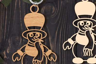 Intra απο ξύλο plywood 3mm-4mm πάχος Christmas Keychain Δίασταση 6x6 cm INTRAFABR-85618421