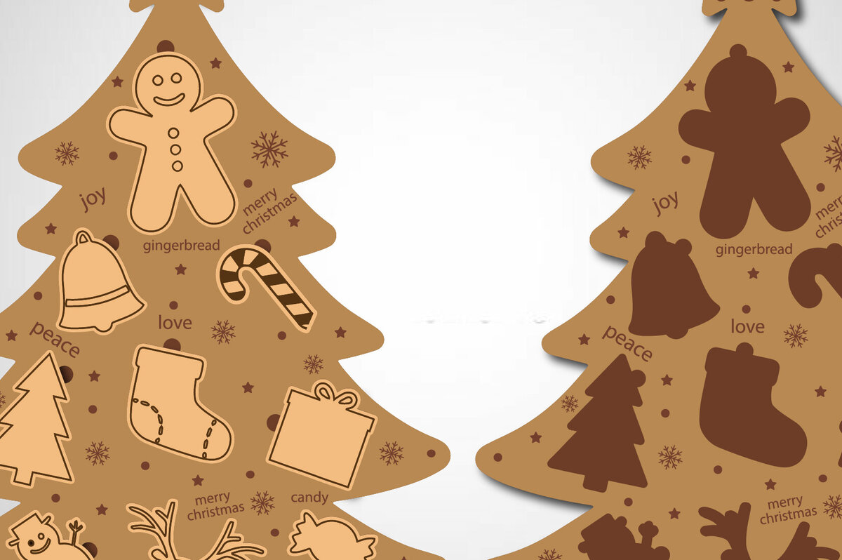 Intra απο ξύλο plywood 3mm-4mm πάχος Christmas Kids Puzzle Cut  Δίασταση 15x15 cm INTRAFABR-83222834