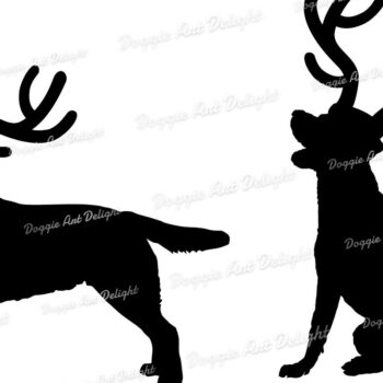 Intra απο ξύλο plywood 3mm-4mm πάχος Χριστουγεννιάτικο σκυλιών Λαμπραντόρ Δίασταση 15x15 cm INTRAFABR-85158222 - Image 3