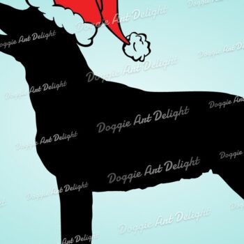 Intra απο ξύλο plywood 3mm-4mm πάχος Χριστουγεννιάτικο Labrador Santa Dog Cricut Δίασταση 15x15 cm INTRAFABR-83140071 - Image 1