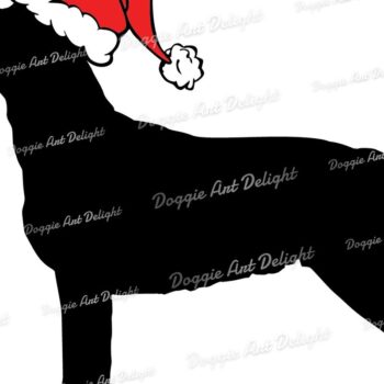 Intra απο ξύλο plywood 3mm-4mm πάχος Χριστουγεννιάτικο Labrador Santa Dog Cricut Δίασταση 15x15 cm INTRAFABR-83140071 - Image 2