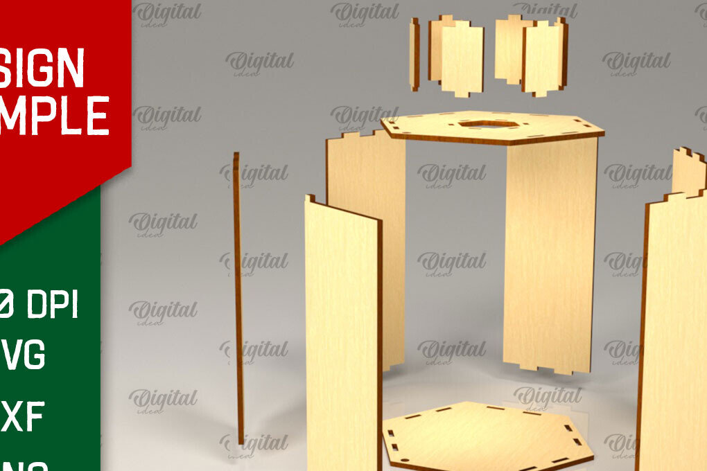 Intra απο ξύλο plywood 3mm-4mm πάχος Σχέδιο κοπής χριστουγεννιάτικου φαναριού με λέιζερ Δίασταση 15x15 cm INTRAFABR-106534591 - Image 3