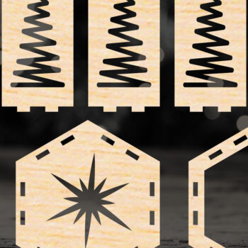 Intra απο ξύλο plywood 3mm-4mm πάχος Χριστουγεννιάτικο φαναράκι Δίασταση 15x15 cm INTRAFABR-52595101 - Image 8