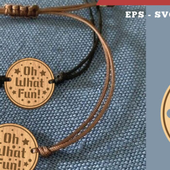 Intra απο ξύλο plywood 3mm-4mm πάχος Χριστουγεννιάτικο βραχιόλι με 9 Δίασταση 5x5 cm INTRAFABR-111697811 - Image 1