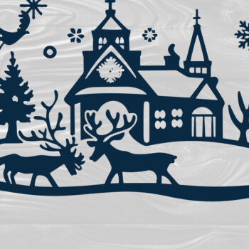 Intra απο ξύλο plywood 3mm-4mm πάχος Χριστουγεννιάτικο Δίασταση 4x4 cm INTRAFABR-102780821 - Image 1