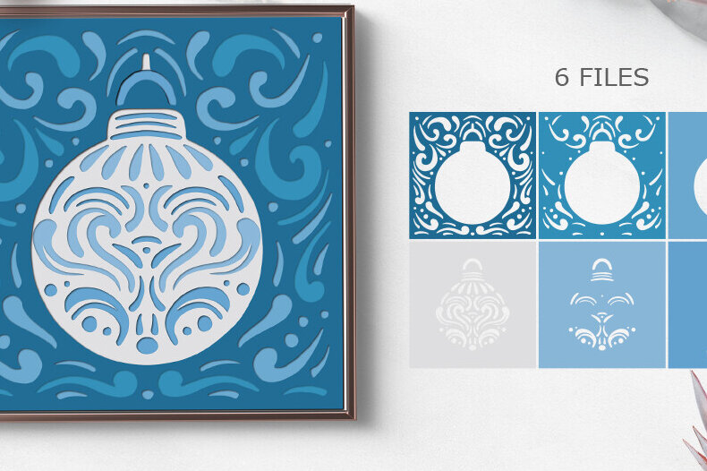 Intra απο ξύλο plywood 3mm-4mm πάχος Christmas Layered Paper Cut / Christmas Δίασταση 15x15 cm INTRAFABR-85929277