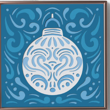 Intra απο ξύλο plywood 3mm-4mm πάχος Christmas Layered Paper Cut / Christmas Δίασταση 15x15 cm INTRAFABR-85929277 - Image 4