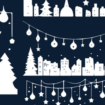 Intra απο ξύλο plywood 3mm-4mm πάχος Christmas Lighting Village Δίασταση 4x4 cm INTRAFABR-82835923 - Image 1