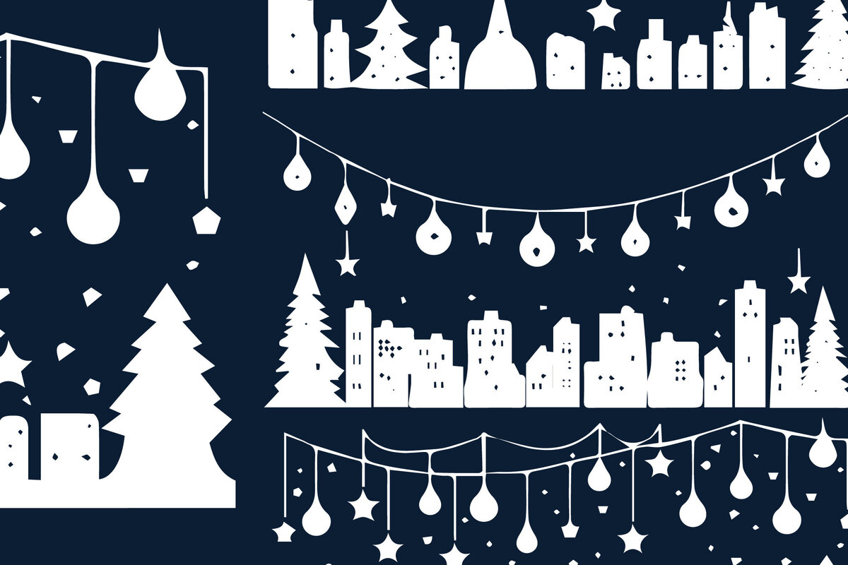 Intra απο ξύλο plywood 3mm-4mm πάχος Christmas Lighting Village Δίασταση 4x4 cm INTRAFABR-82835923