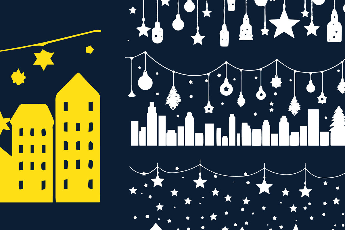 Intra απο ξύλο plywood 3mm-4mm πάχος Christmas Lighting Village Δίασταση 4x4 cm INTRAFABR-82836206