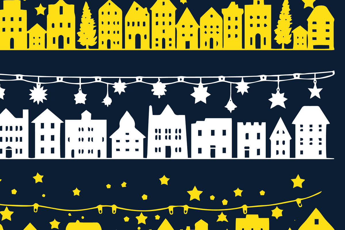 Intra απο ξύλο plywood 3mm-4mm πάχος Christmas Lighting Village Δίασταση 4x4 cm INTRAFABR-82835442