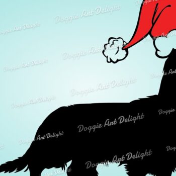 Intra απο ξύλο plywood 3mm-4mm πάχος Christmas Long Hair Dachshund Δίασταση 15x15 cm INTRAFABR-83143555 - Image 1