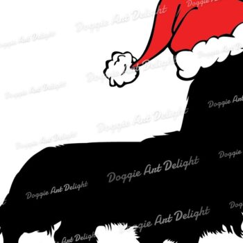 Intra απο ξύλο plywood 3mm-4mm πάχος Christmas Long Hair Dachshund Δίασταση 15x15 cm INTRAFABR-83143555 - Image 2