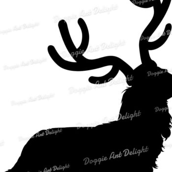 Intra απο ξύλο plywood 3mm-4mm πάχος Christmas Long Hair Dachshund Δίασταση 15x15 cm INTRAFABR-82918988 - Image 2