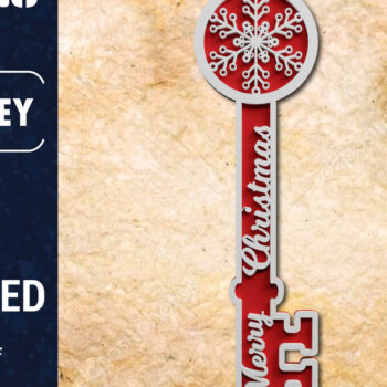 Intra απο ξύλο plywood 3mm-4mm πάχος Christmas Magic Key 3d Multilayered Δίασταση 1200x1200 cm INTRAFABR-71107075 - Image 1