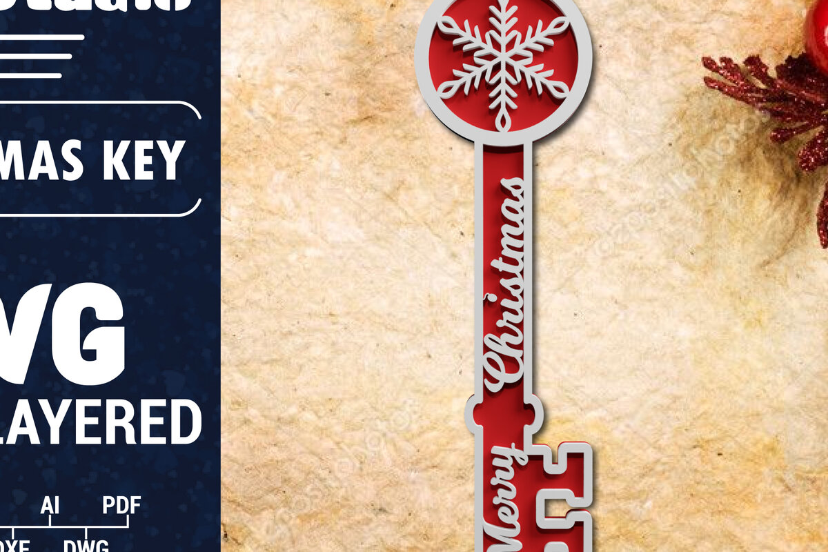 Intra απο ξύλο plywood 3mm-4mm πάχος Christmas Magic Key 3d Multilayered Δίασταση 1200x1200 cm INTRAFABR-71107078