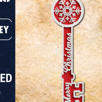 Intra απο ξύλο plywood 3mm-4mm πάχος Christmas Magic Key 3d Multilayered Δίασταση 1200x1200 cm INTRAFABR-71107082 - Image 1