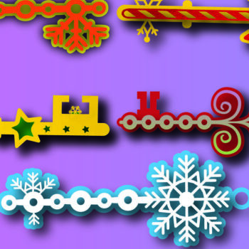 Intra απο ξύλο plywood 3mm-4mm πάχος Christmas Magic Key Lase Cut Δίασταση 15x15 cm INTRAFABR-106330232 - Image 3